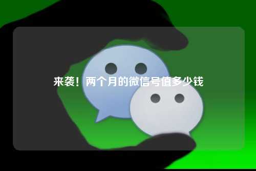 来袭！两个月的微信号值多少钱