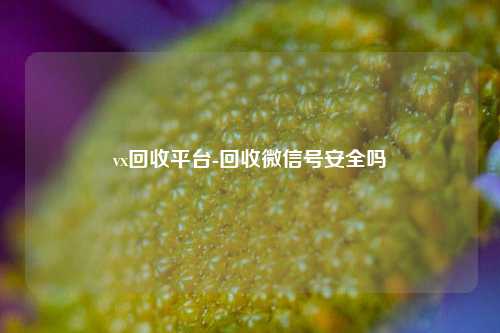 vx回收平台-回收微信号安全吗